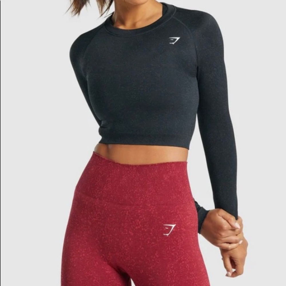 GYMSHARK Long Sleeve Crop Top